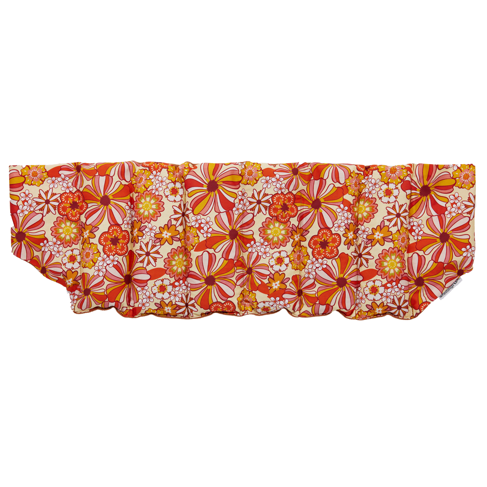 Groovy Flowers Orange Wrap Around Heat Pack Front