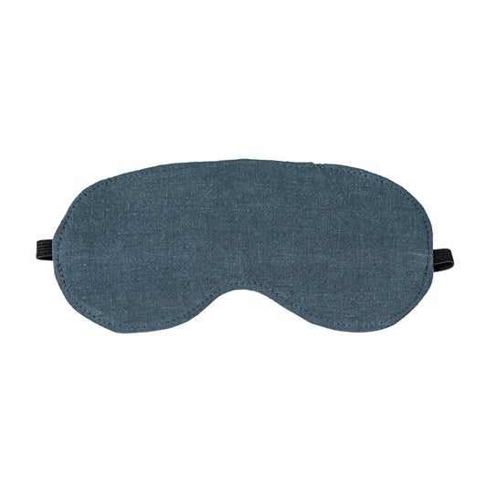Slate Luxe Linen Eye Mask
