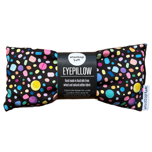 Black Pebbles Eye Pillow