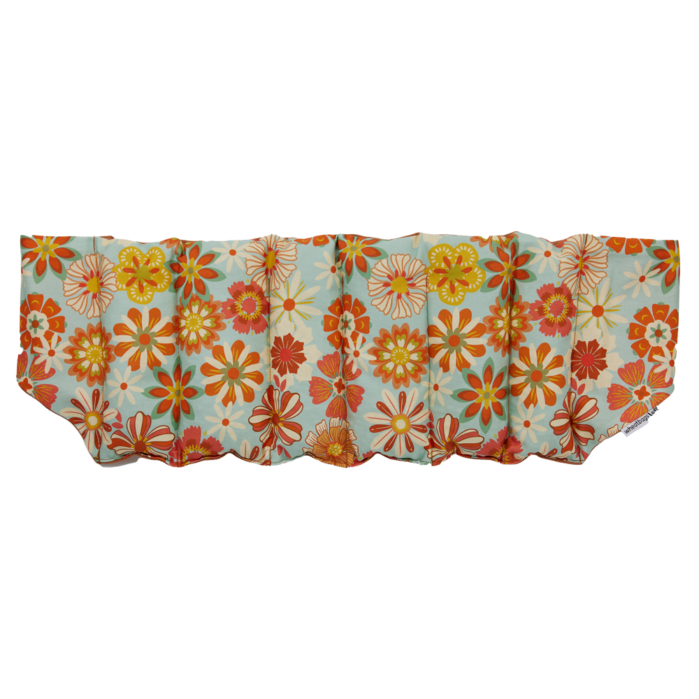 Groovy Flowers Khaki Wrap Around Heat Pack Front