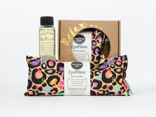 Relax Gift Pack - Passion Eyepillow and 50ml Rose Quartz Bath Oil