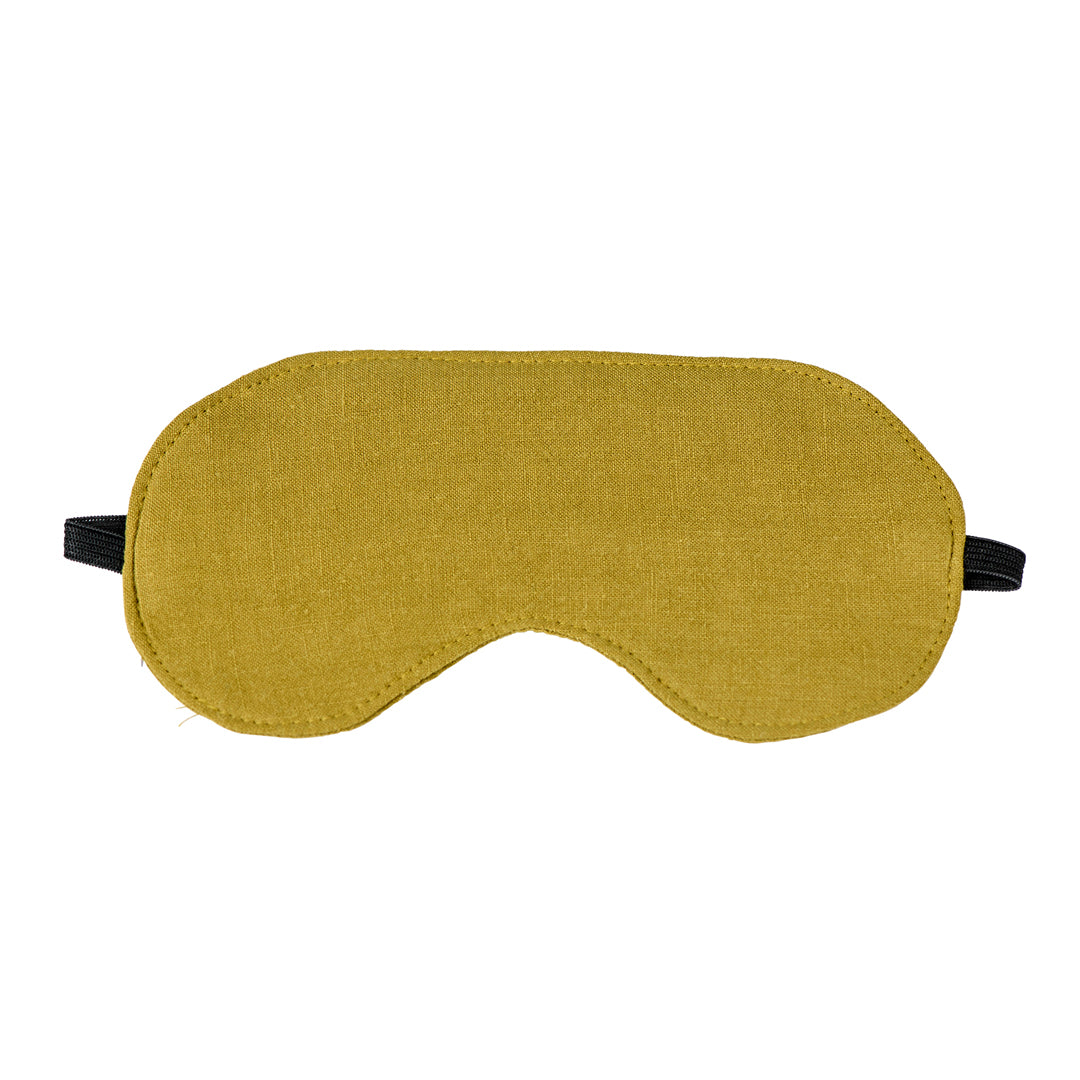 Pistachio Luxe Linen Eye Mask