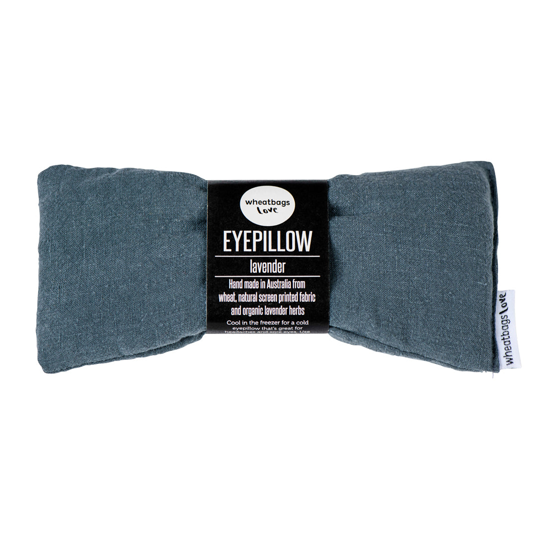 Slate Luxe Linen Eye Pillow